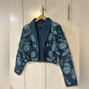 Vintage New Identity denim embroidered jacket